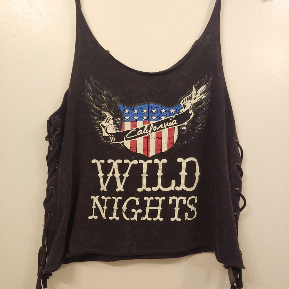 Dark gray crop top